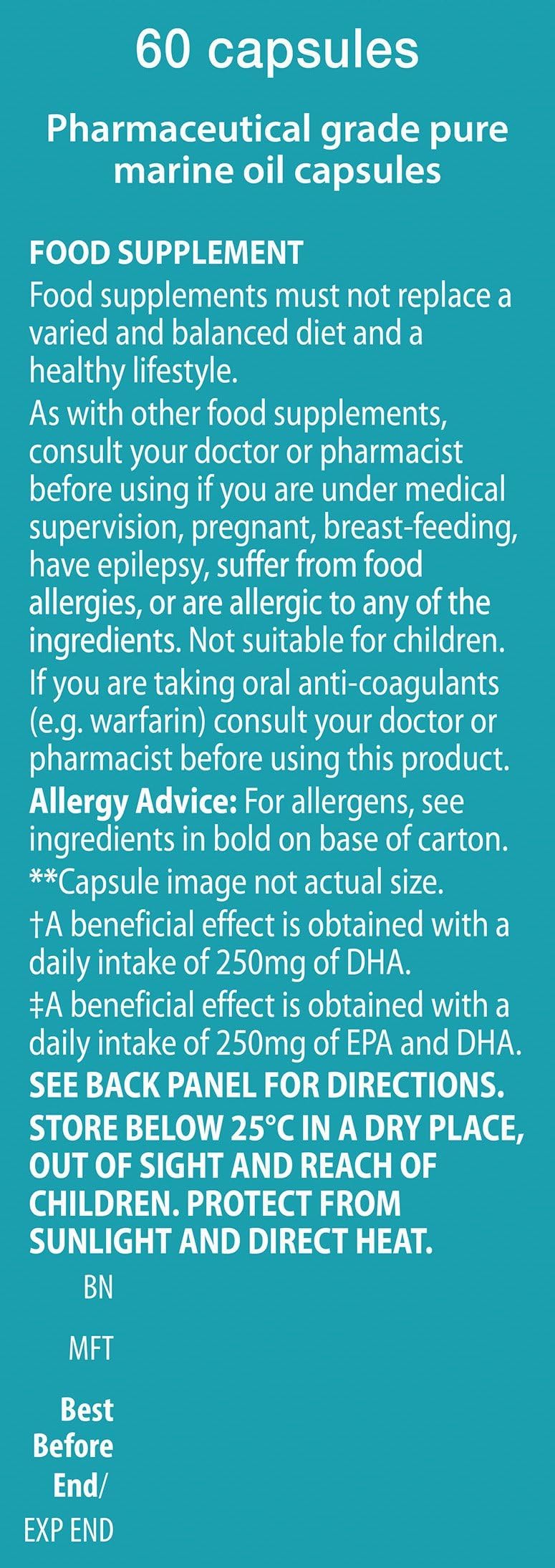 Vitabiotics Ultra Omega 3 High Potency Capsules, 60