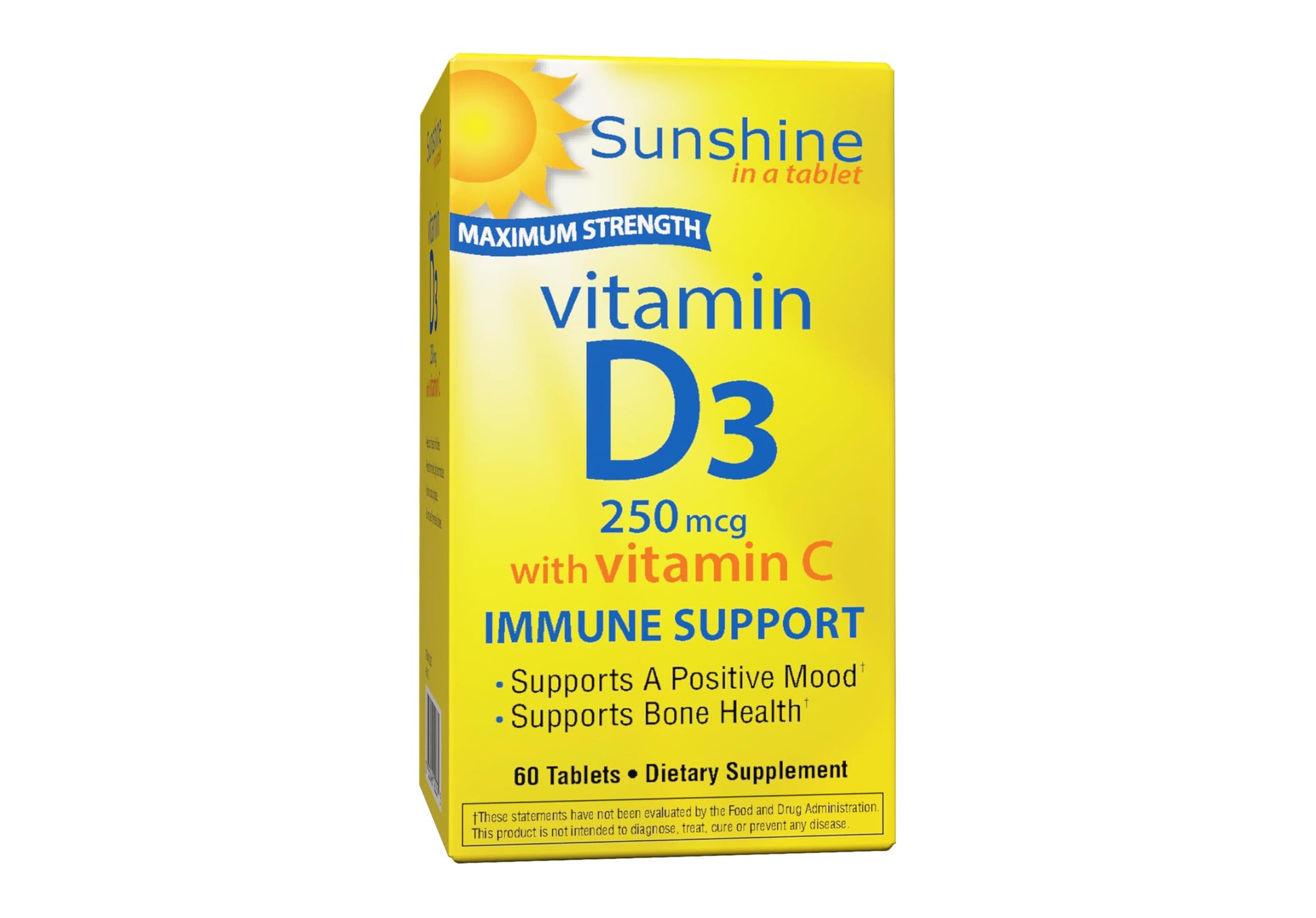 Sunshine Vitamin D 10,000 IU Tablets, 30 Count