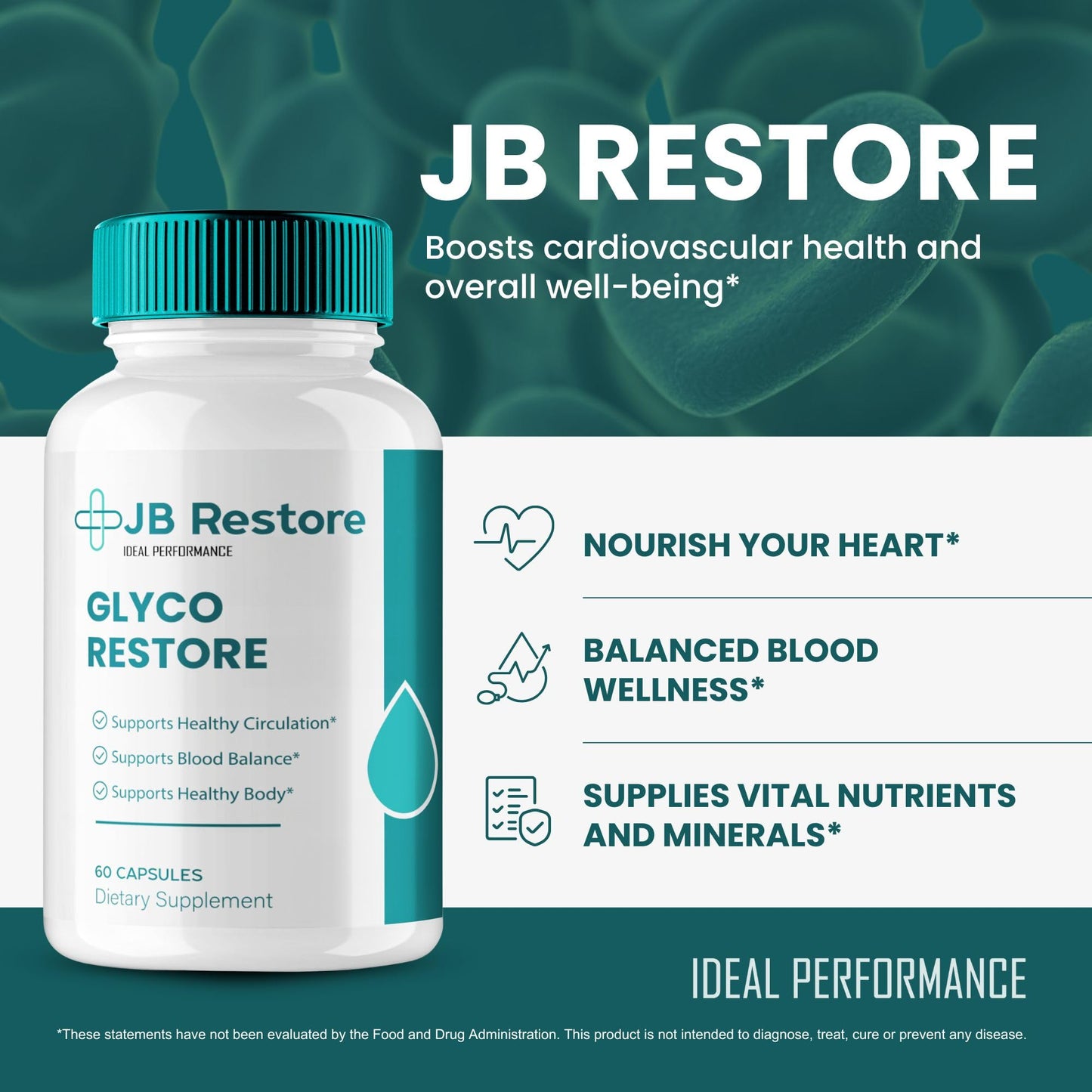 IDEAL PERFORMANCE JB Restore Glyco Restore 60 Capsules