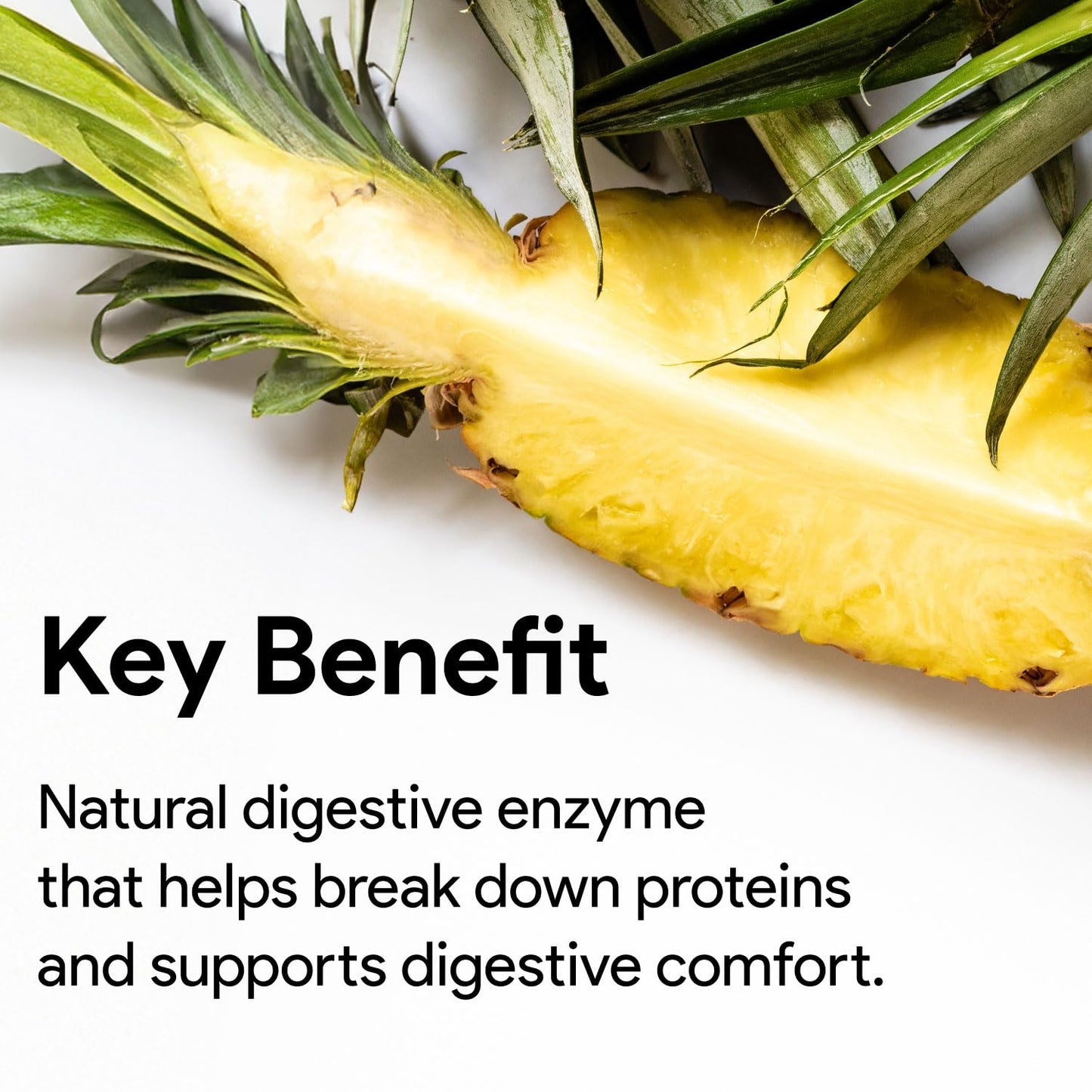 Nutridom Bromelain 2400 GDU/g – 500 mg Digestive Enzyme from Pineapple Stem Extract – Supports Protein Digestion – Non-GMO, Vegan, Gluten Free – 240 Capsules