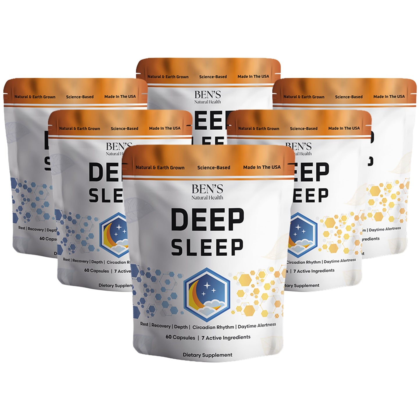 Ben's Natural Health Deep Sleep Support Supplement Capsules, 180 Capsules