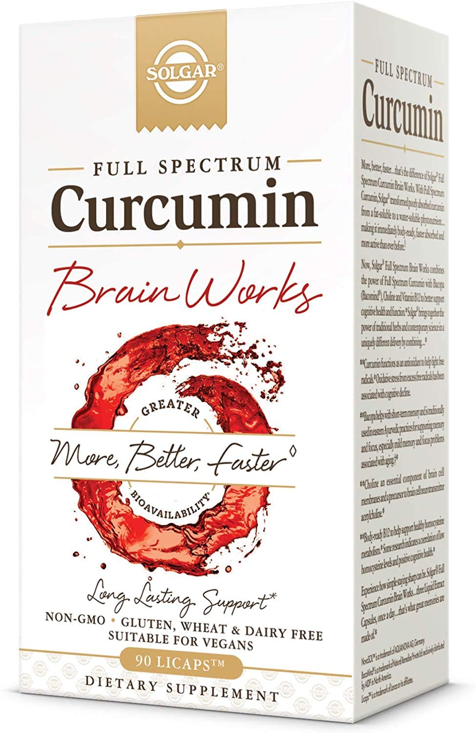 Solgar Full Spectrum Curcumin Brain Works Capsule 1 Count