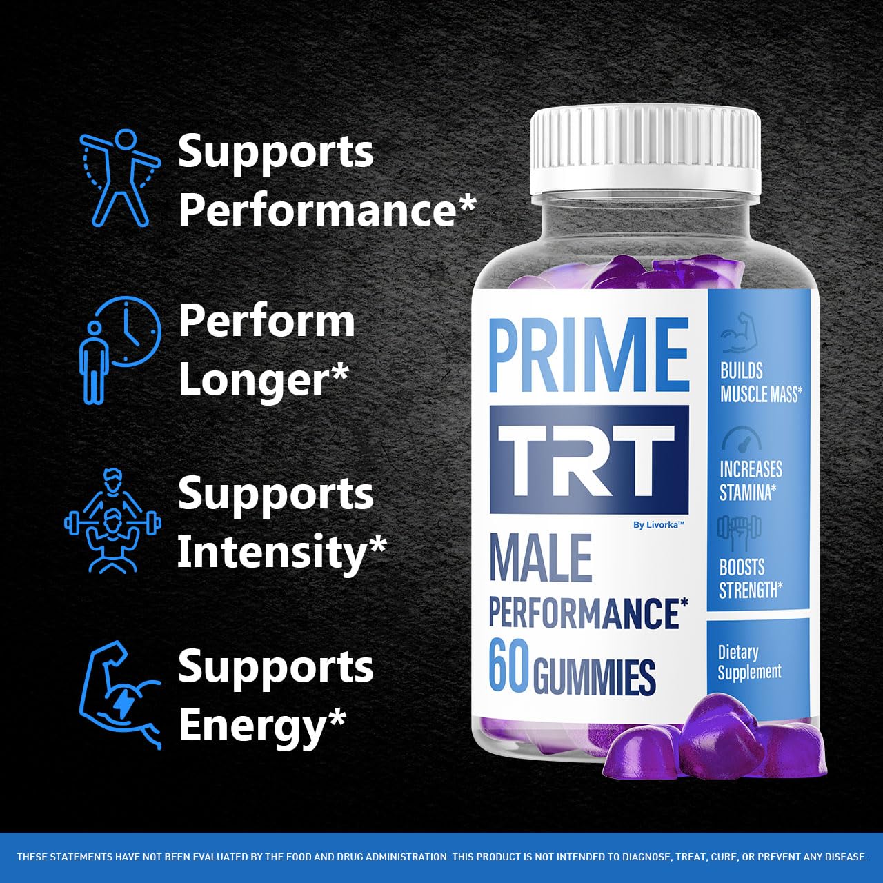 LIVORKA Prime TRT Gummies 120 Gummies