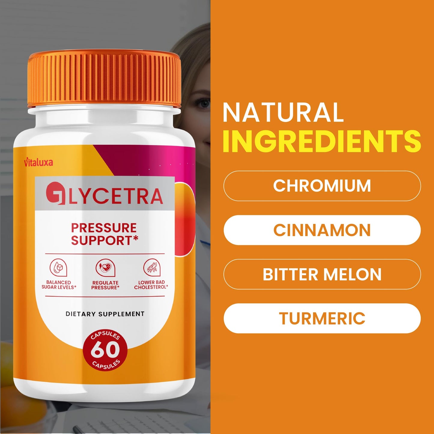 Vitaluxa Glycetra Capsules 180 Count