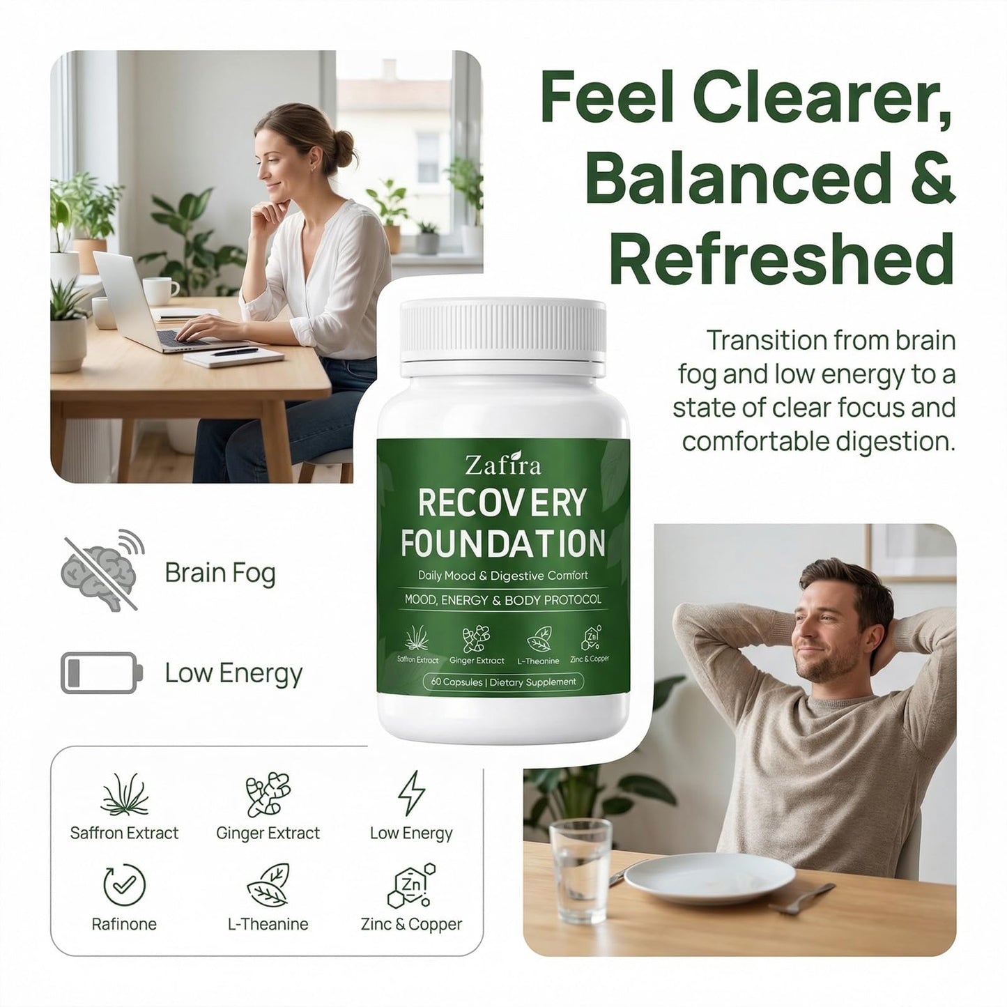 GLORAMD Zafira Recovery Foundation Capsule, 1 Capsule
