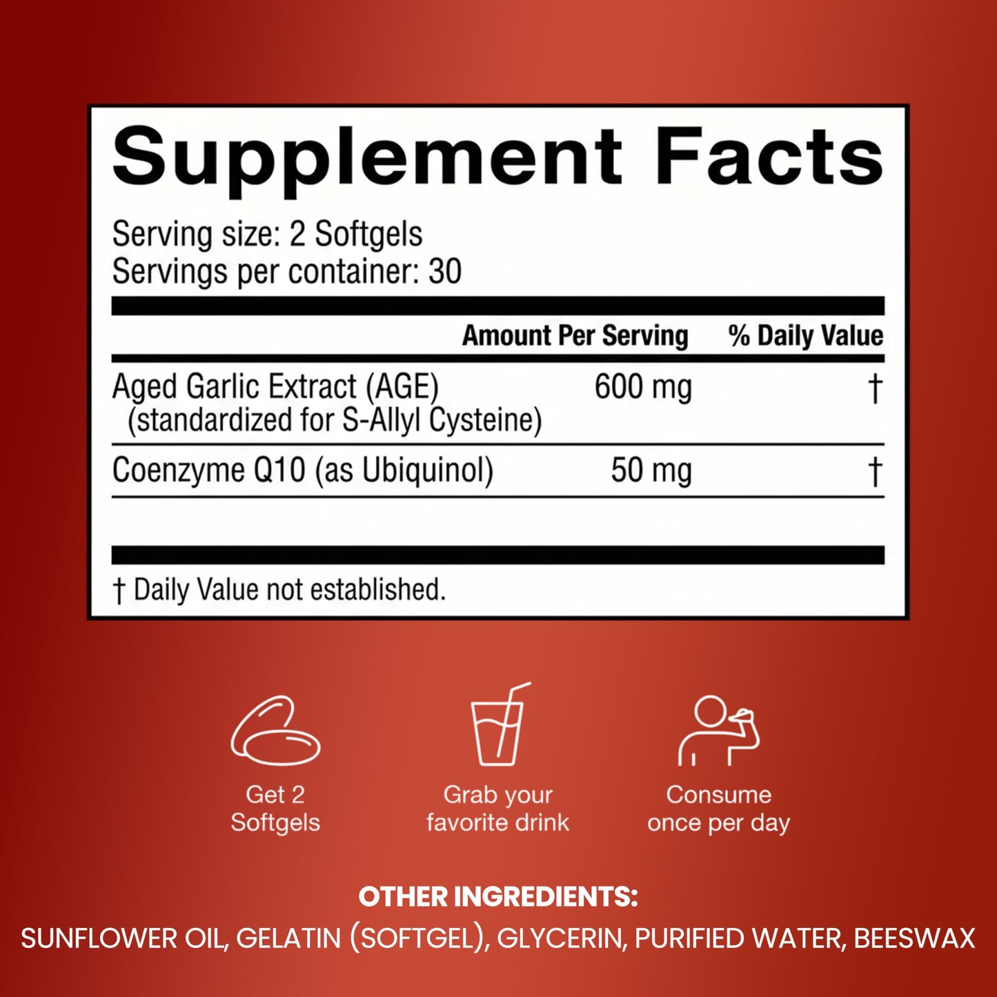 Resilia Oil Of Oregano Garlic Extract 600mg Softgels 60 Count