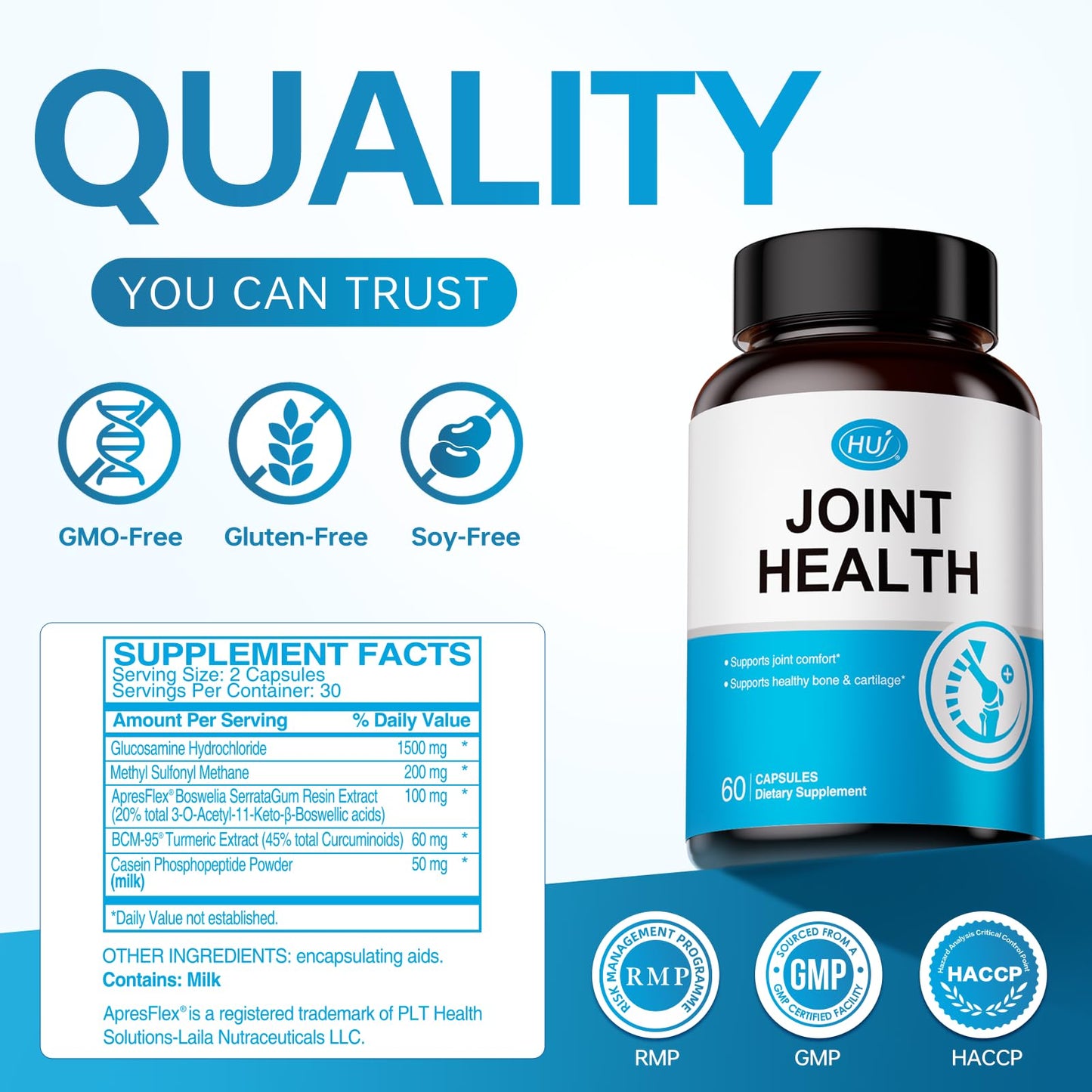 HUJ Joint Health Supplement Capsules 60
