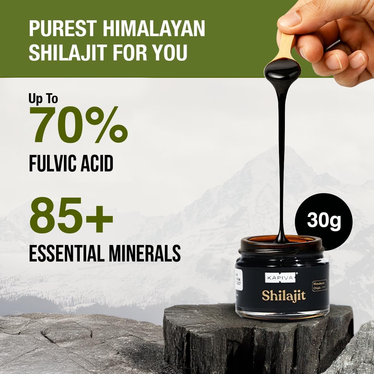 Kapiva Himalayan Shilajit Softgel 1 Count