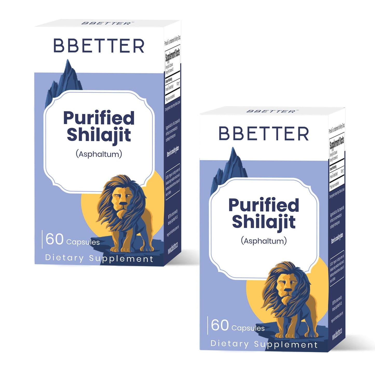 BBETTER Purified Shilajit 250 mg PrimaVie Shilajit Extract Capsules, 120 Capsules