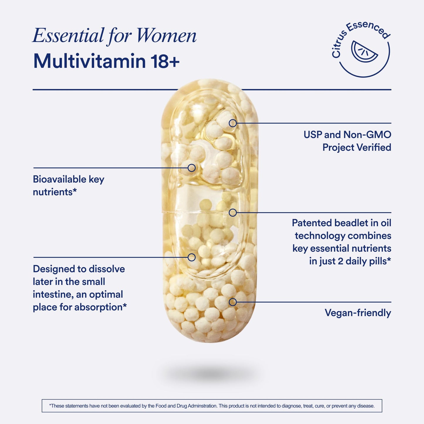 Ritual Women's 18+ Daily Multivitamin, 60 Capsules