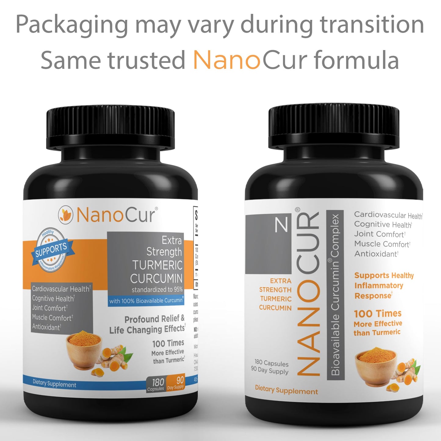 Nanocur Turmeric Curcumin Capsule, 180 Count