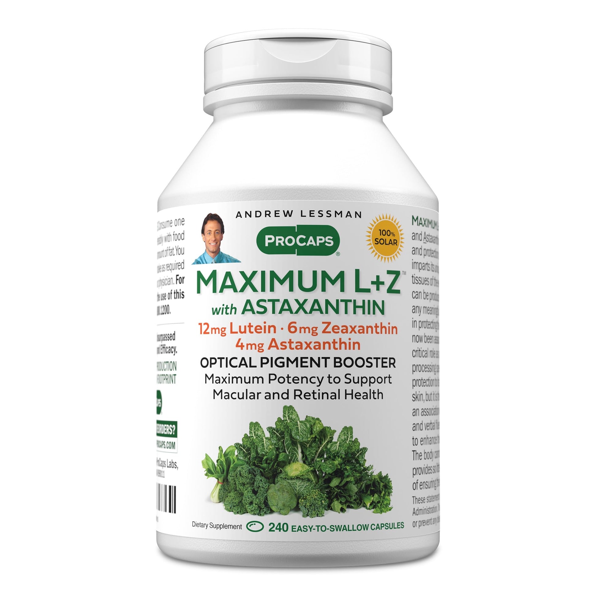 ANDREW LESSMAN ProCaps Maximum L+Z with Astaxanthin Capsules 240