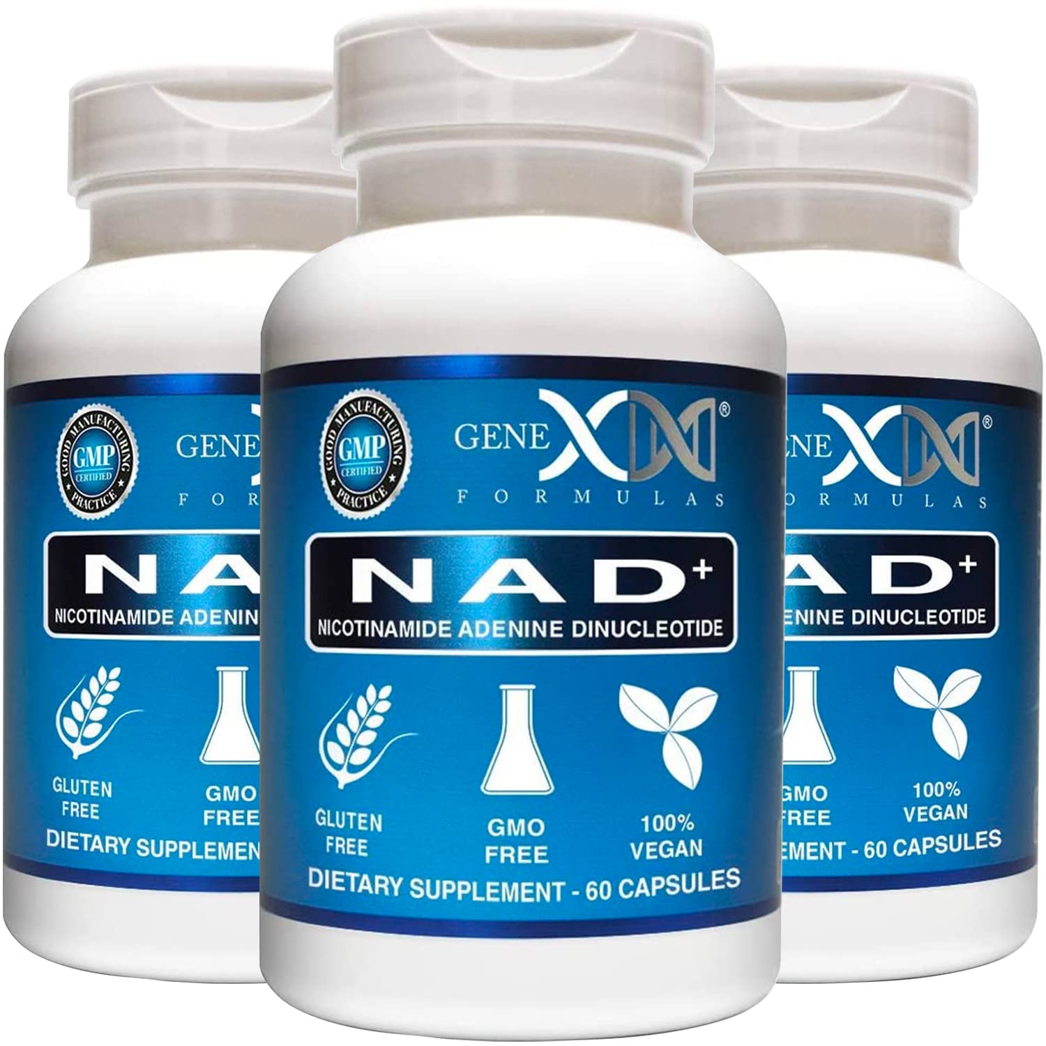 Genex Formulas NAD+ 250mg Capsules, 60 Count
