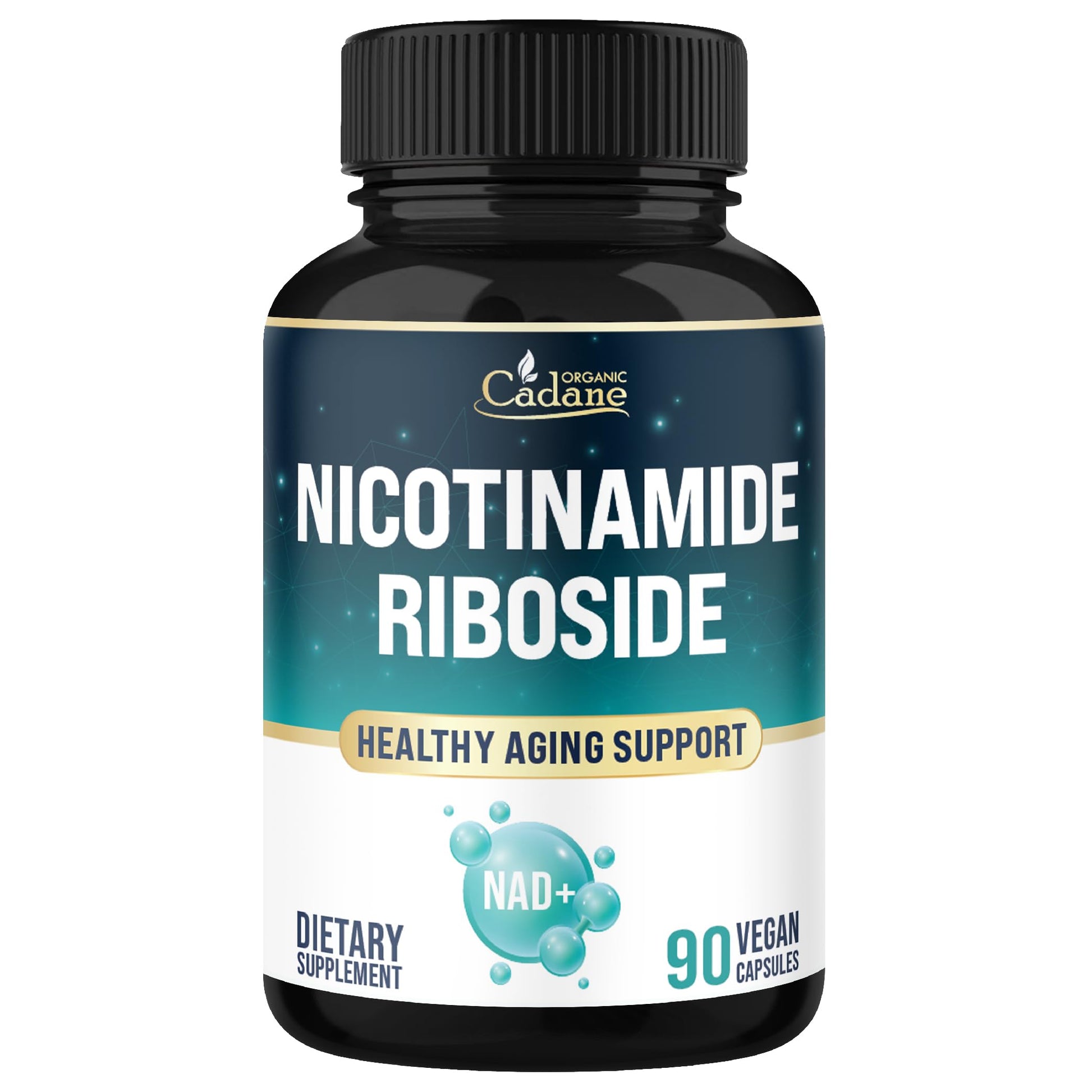 Organic Cadane Nicotinamide Riboside Supplement Capsules, 90 Count