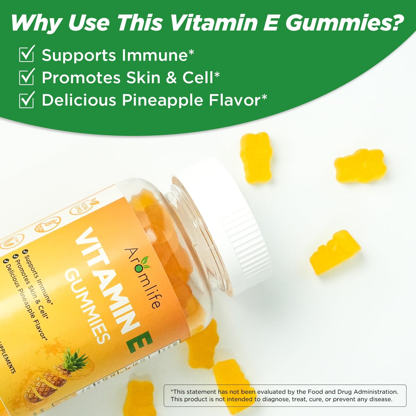 Aromlife Vitamin E 400 IU Gummies 60 Count