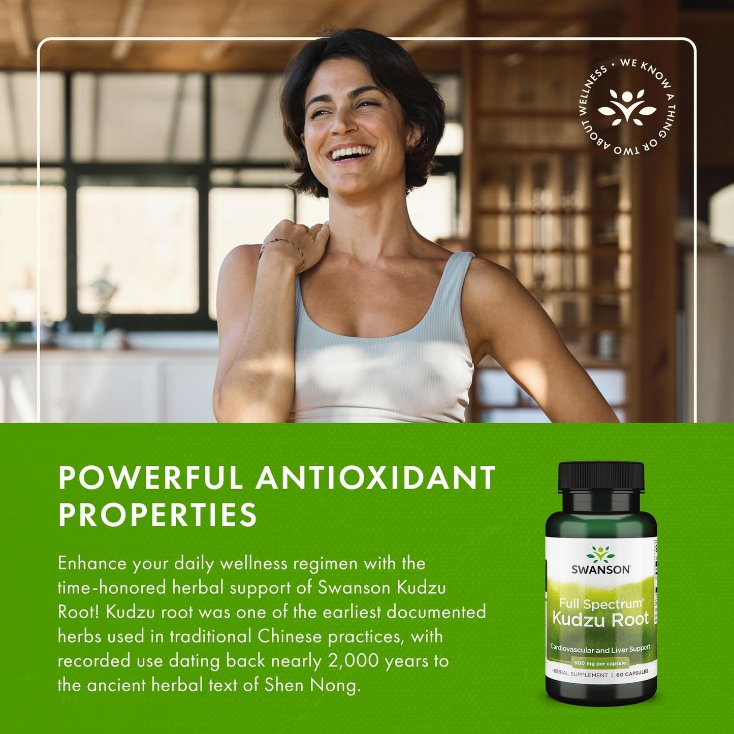 Swanson Full Spectrum Kudzu Root Capsules 120