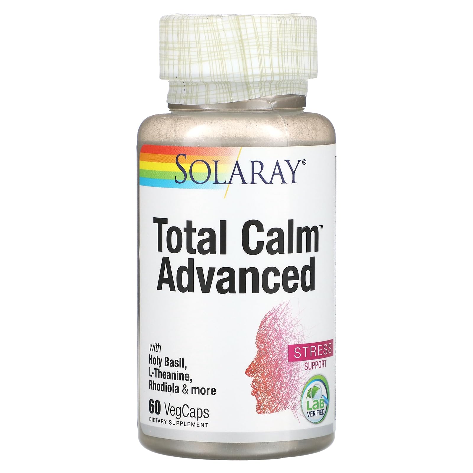 SOLARAY Total Calm Advanced Veg Capsules Capsule 60 Count