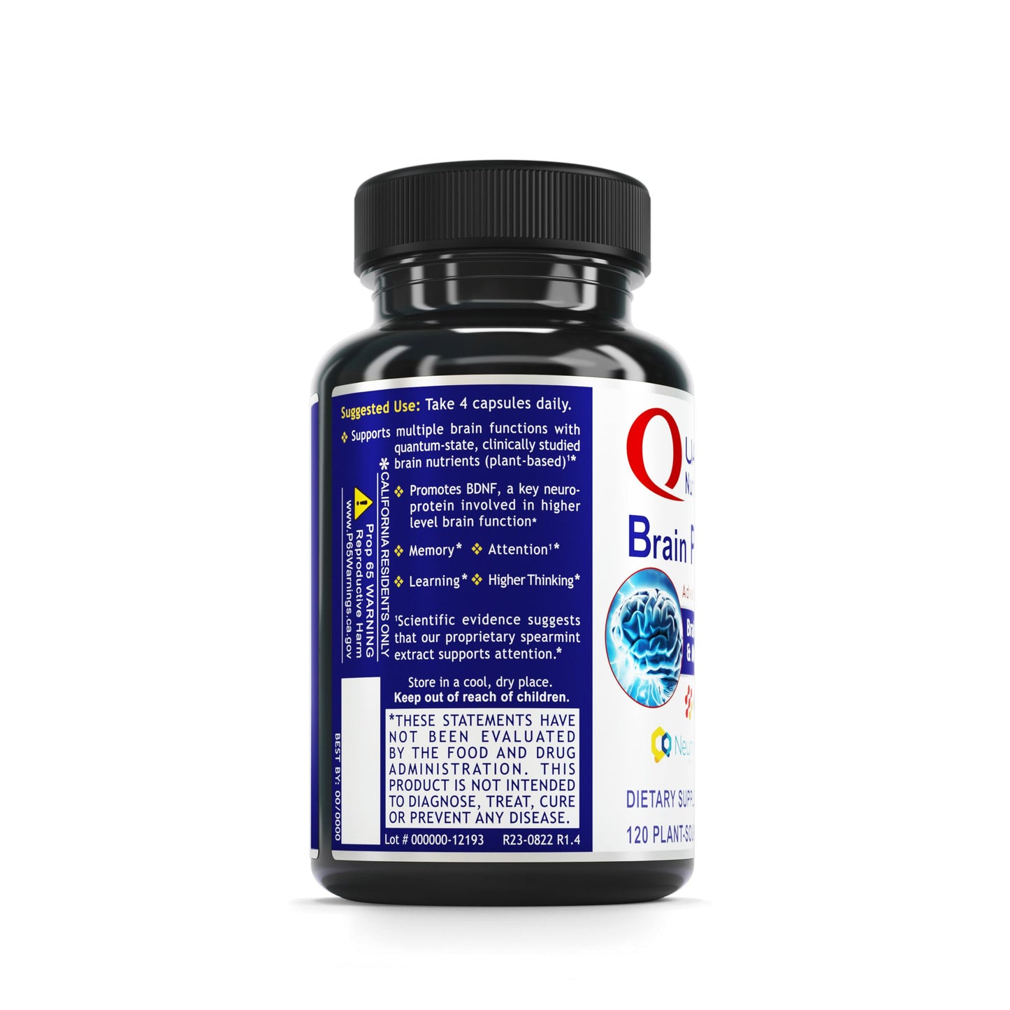 Quantum Nutrition Brain Prodigy Capsules, 120 Count