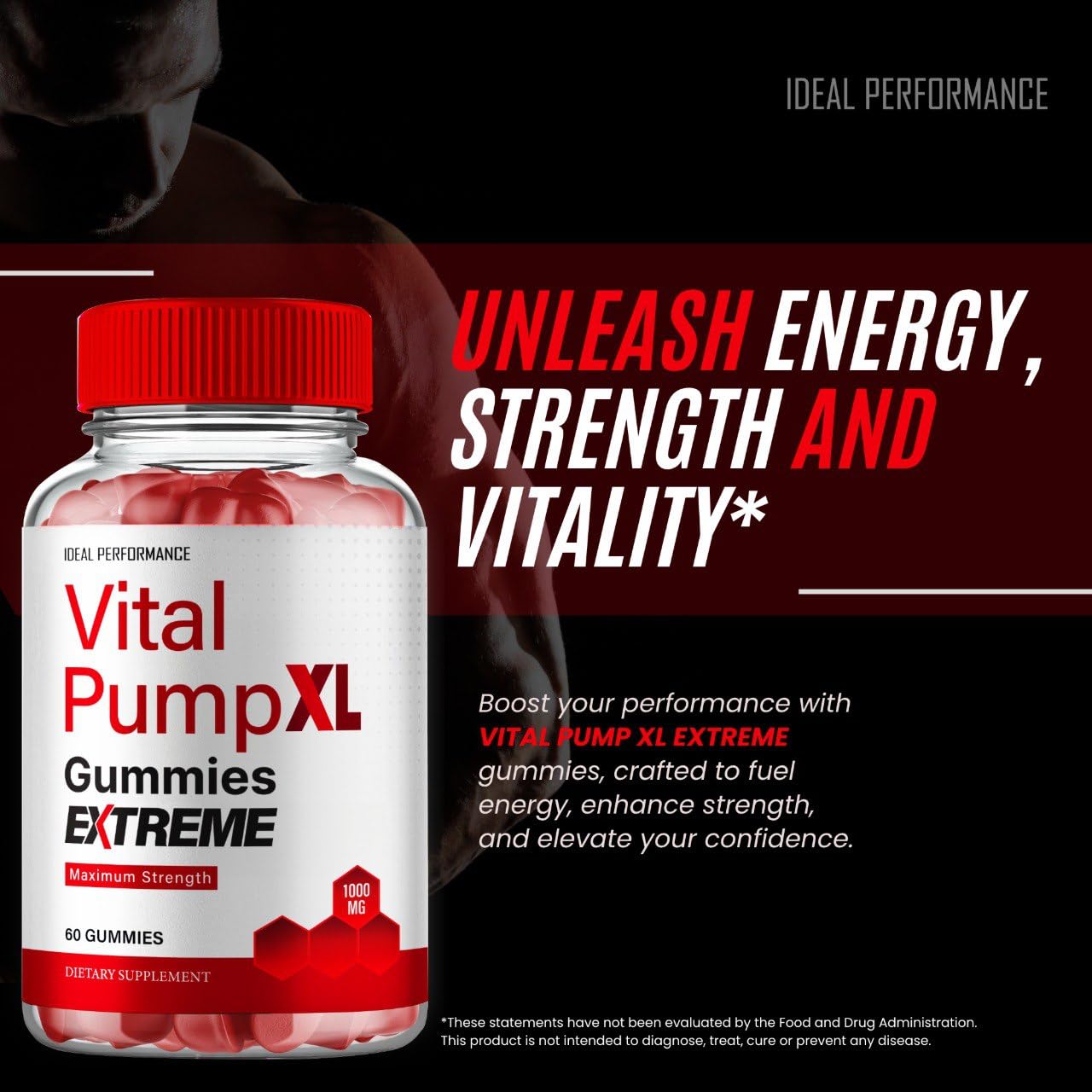 IDEAL PERFORMANCE Vital PumpXL Gummies 180 Count