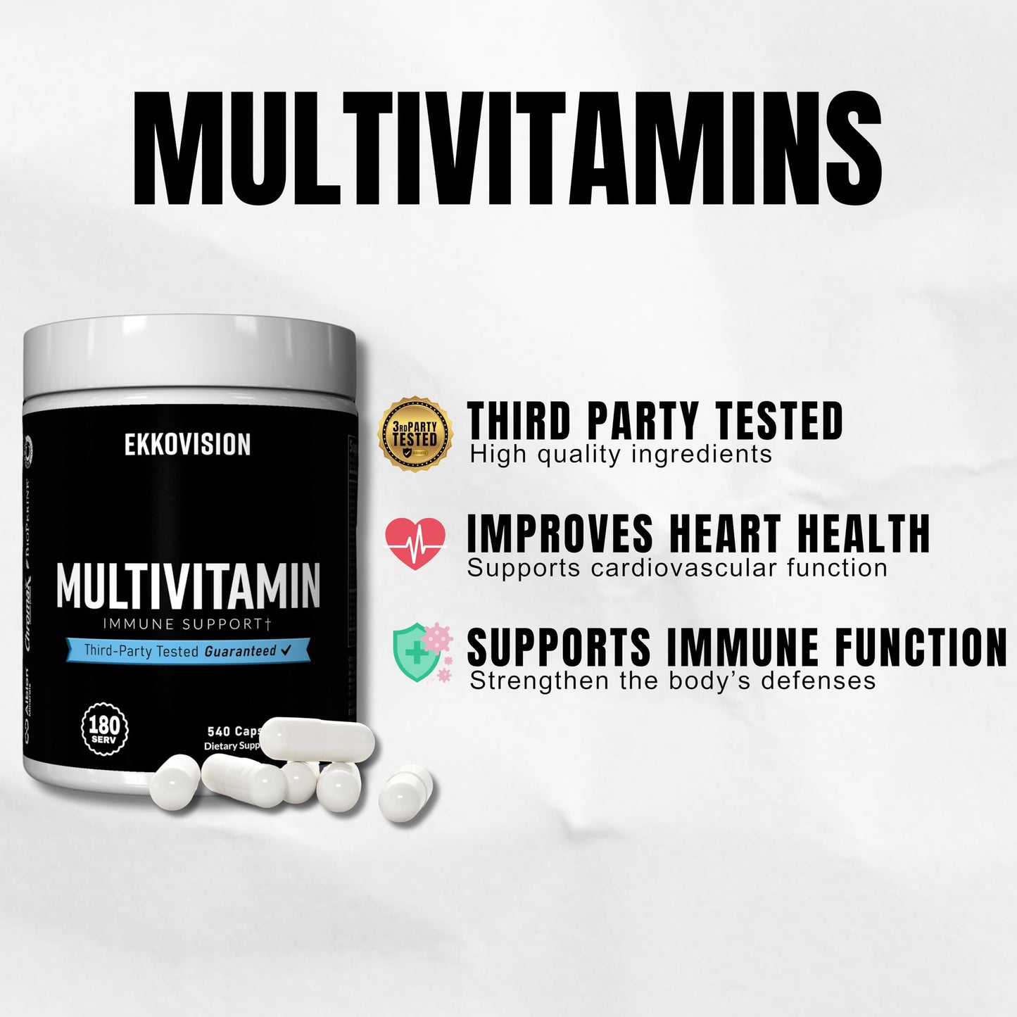 Ekkovision Multivitamin Capsule 540 Count