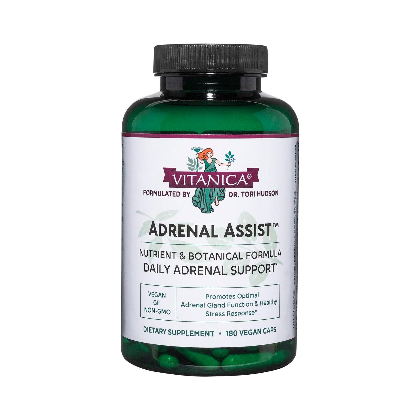 Vitanica Adrenal Assist Capsules 180 Count