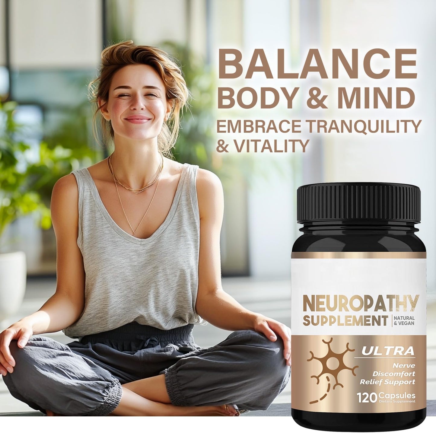 HerbX Nerve Savior for Neuropathy Advanced Nerve Comfort Capsules with Herbal Blend 120 Capsules