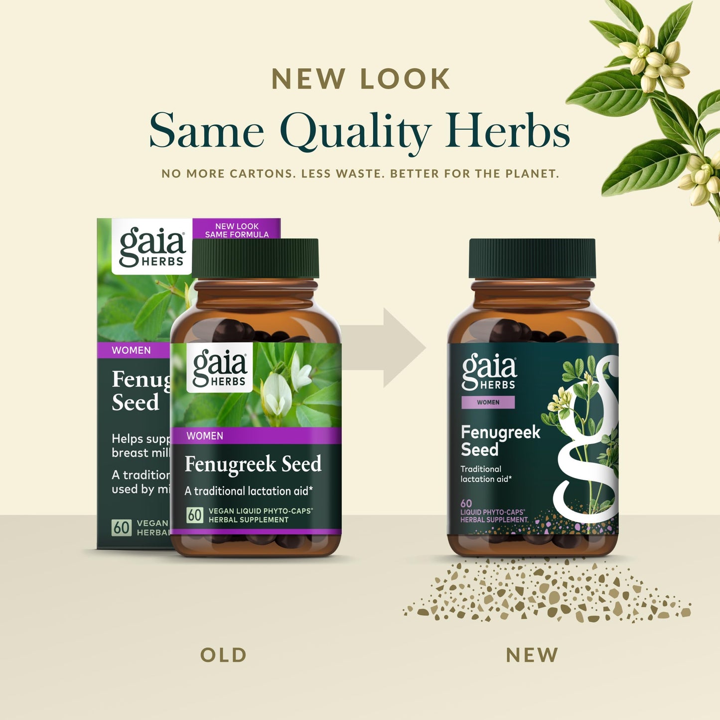 Gaia Herbs Fenugreek Seed Capsules 60 Count