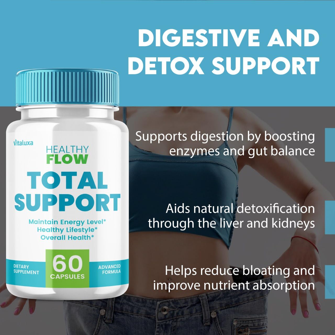 Vitaluxa Healthy Flow Capsules 120 Count