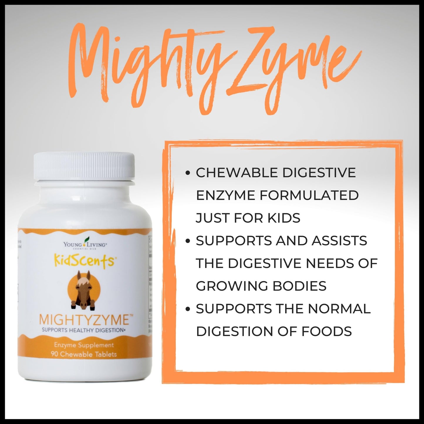 Young Living KidScents MightyZyme Tablets 90 Count