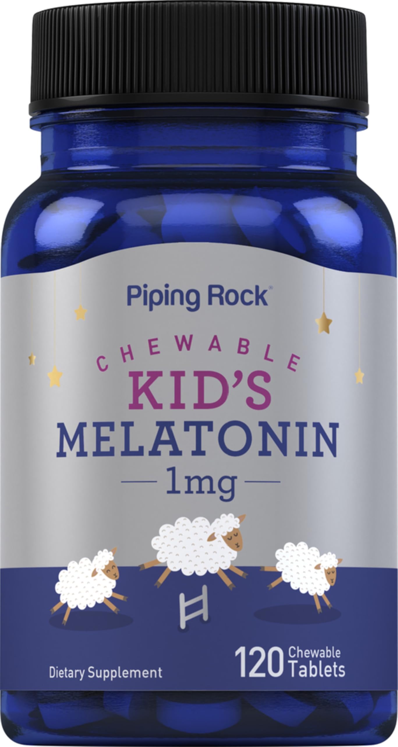 Piping Rock Kids Melatonin 1mg Tablet, 120 Count