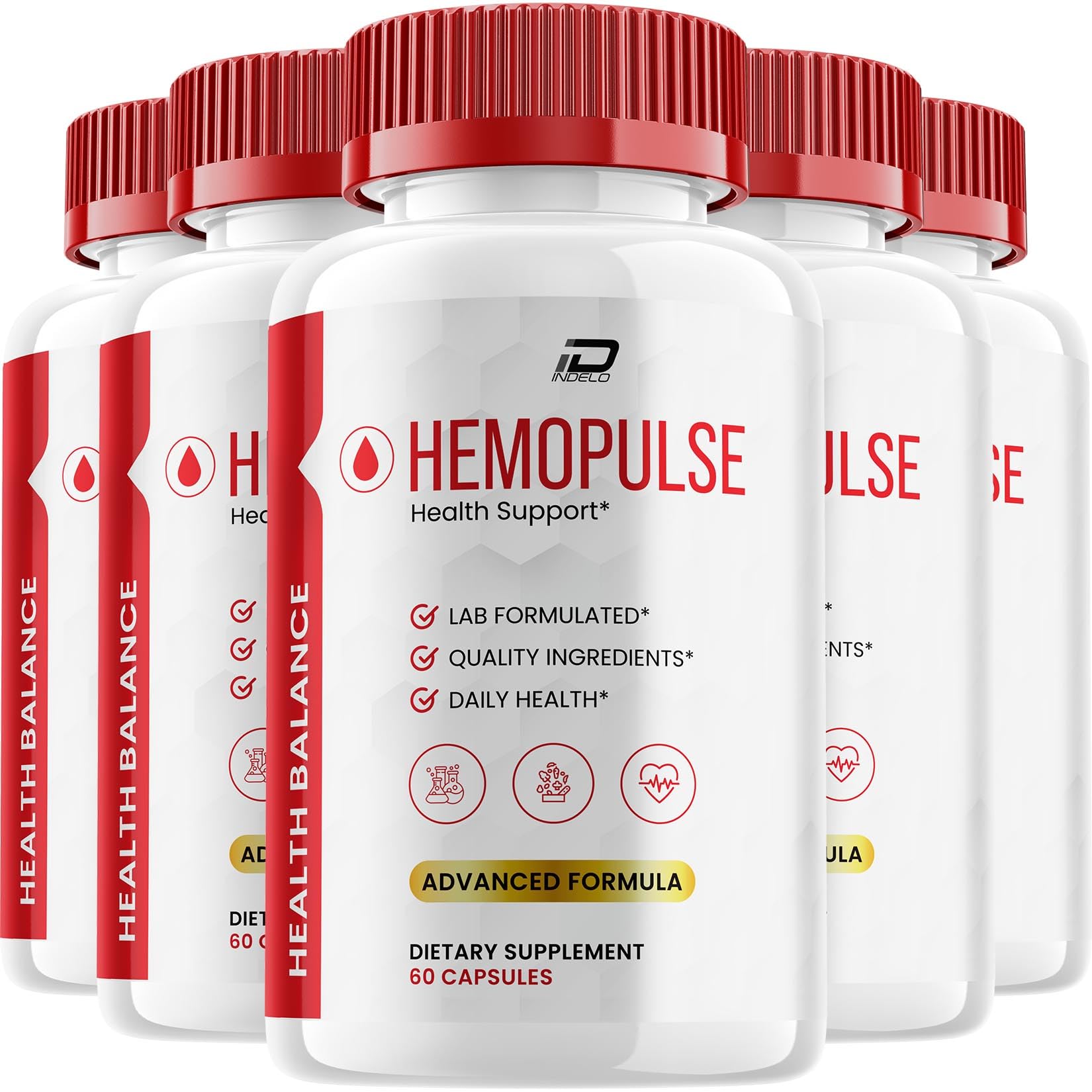 Indelo HemoPulse Capsules, 300 Capsules