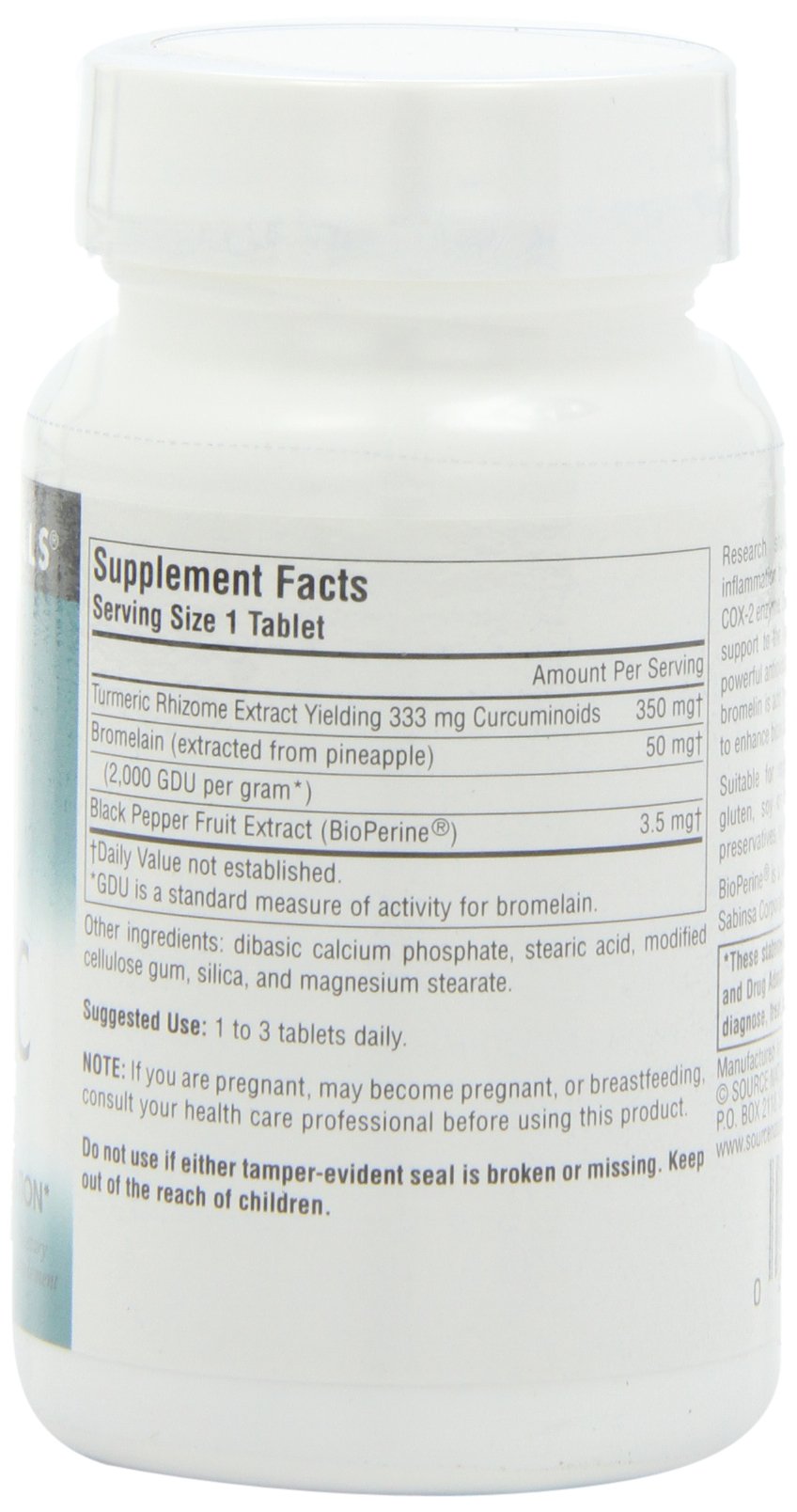 Source Naturals Turmeric Extract Tablets 200 Count