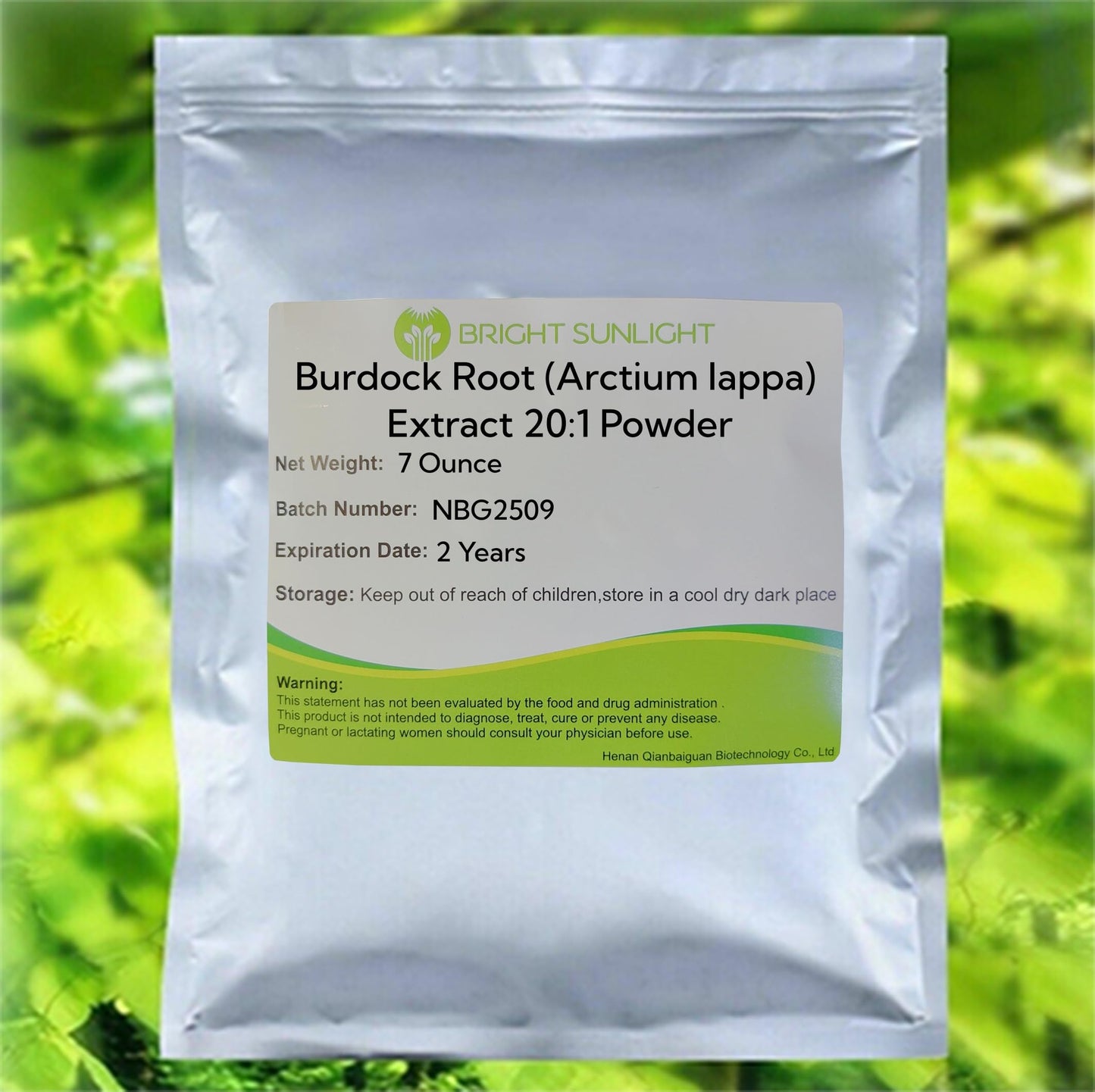Bright sunlight Burdock Root (Arctium lappa) Extract 20:1 Powder, 7 Ounce