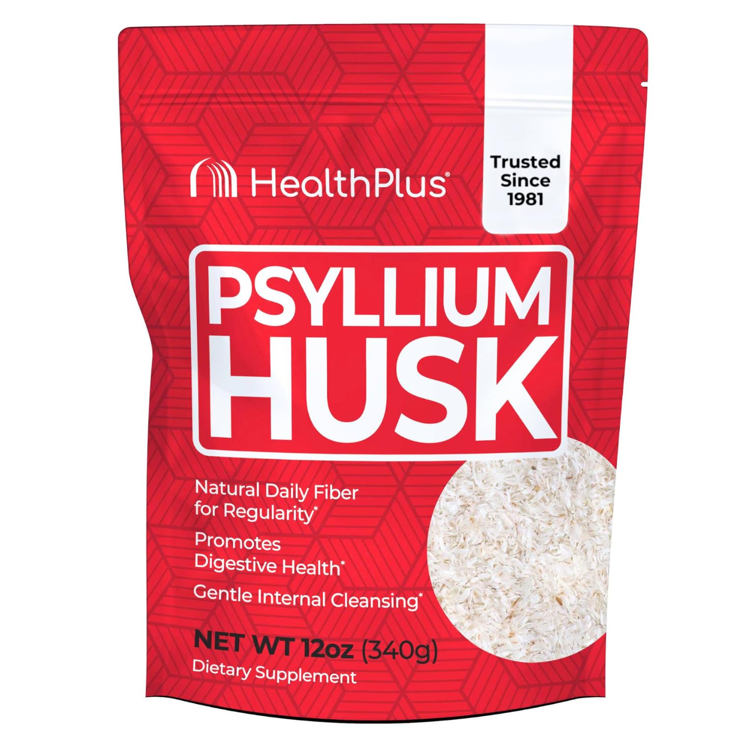 Health Plus Psyllium Husk Powder 12 Ounce