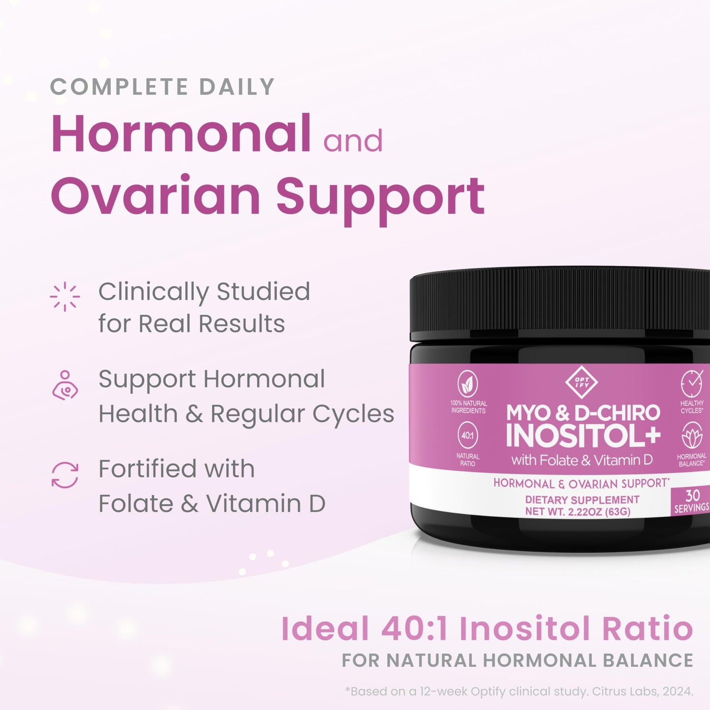 Optify Myo-Inositol & D-Chiro Inositol Supplement for Women Capsule 2.17