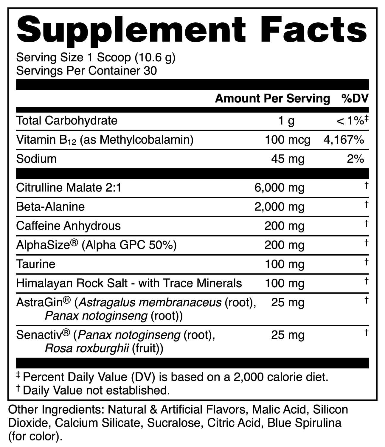 Bucked Up Pre Workout Freedom Pop Powder 12.5 Ounce
