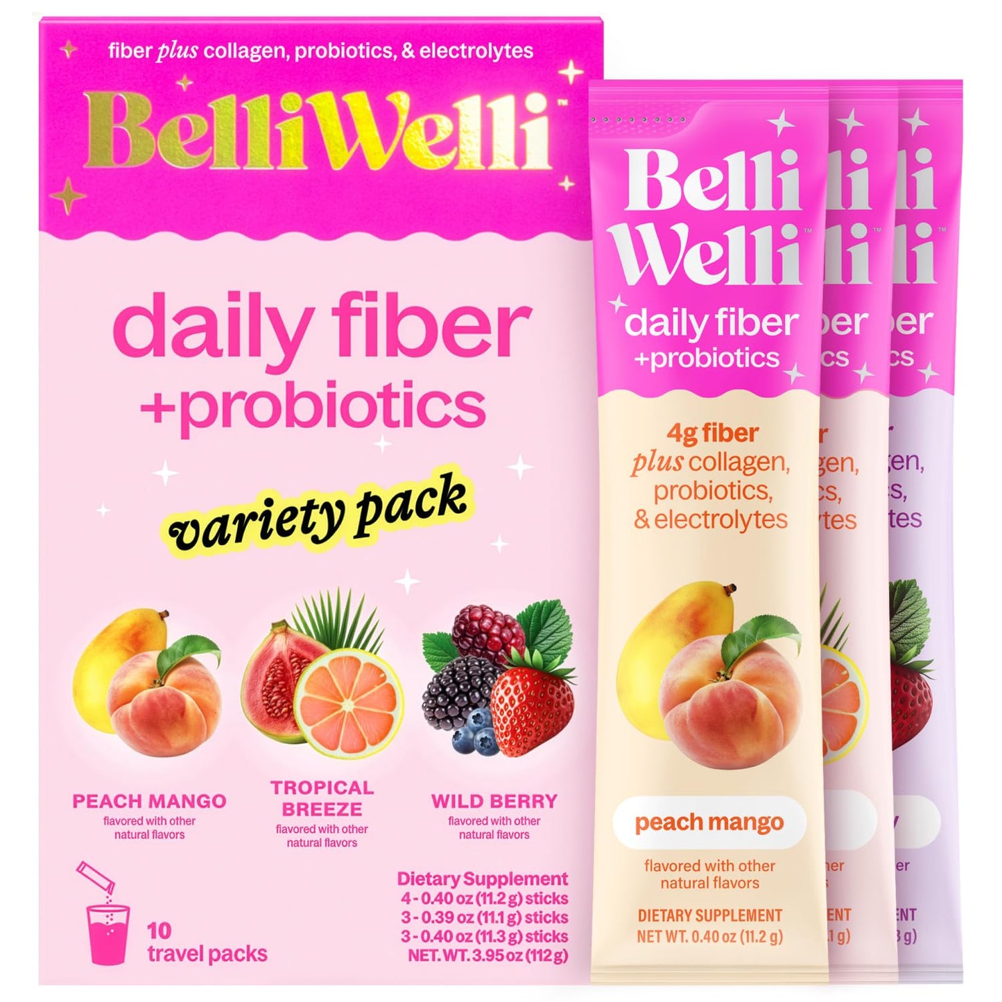 Belli Welli Fiber Supplement Powder 0.4 oz