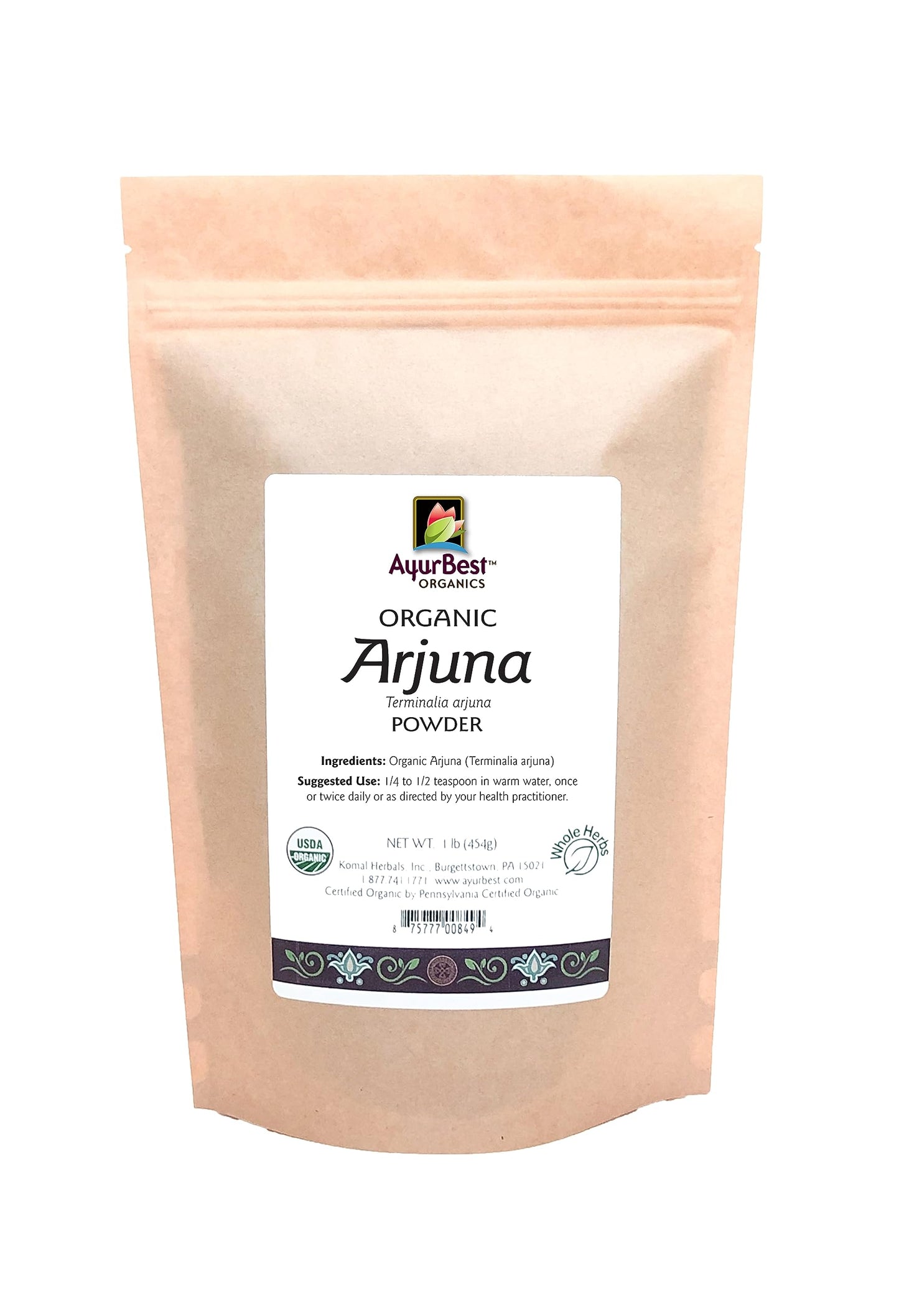 AyurBest Organics Arjuna Bark Powder 16 oz