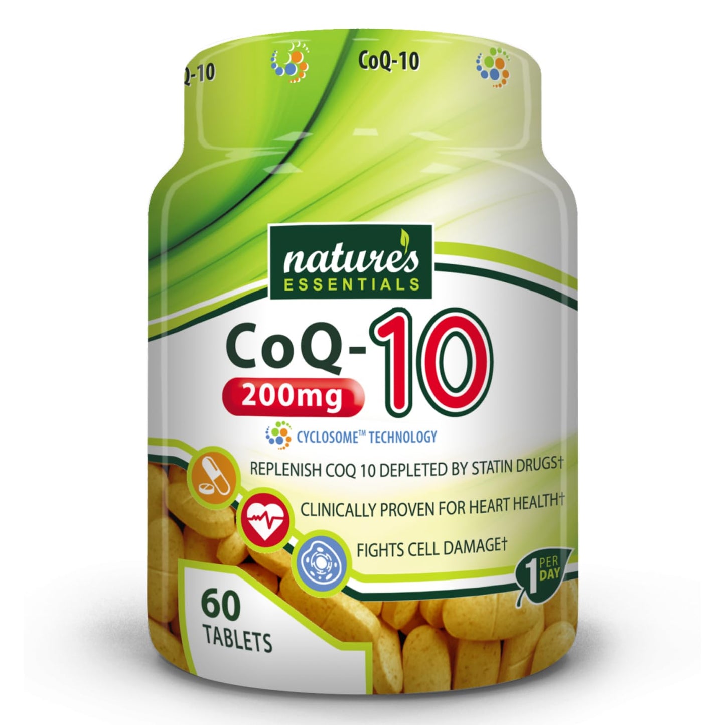 NATURE'S ESSENTIALS CoQ-10 200mg Tablet, 60 Tablets