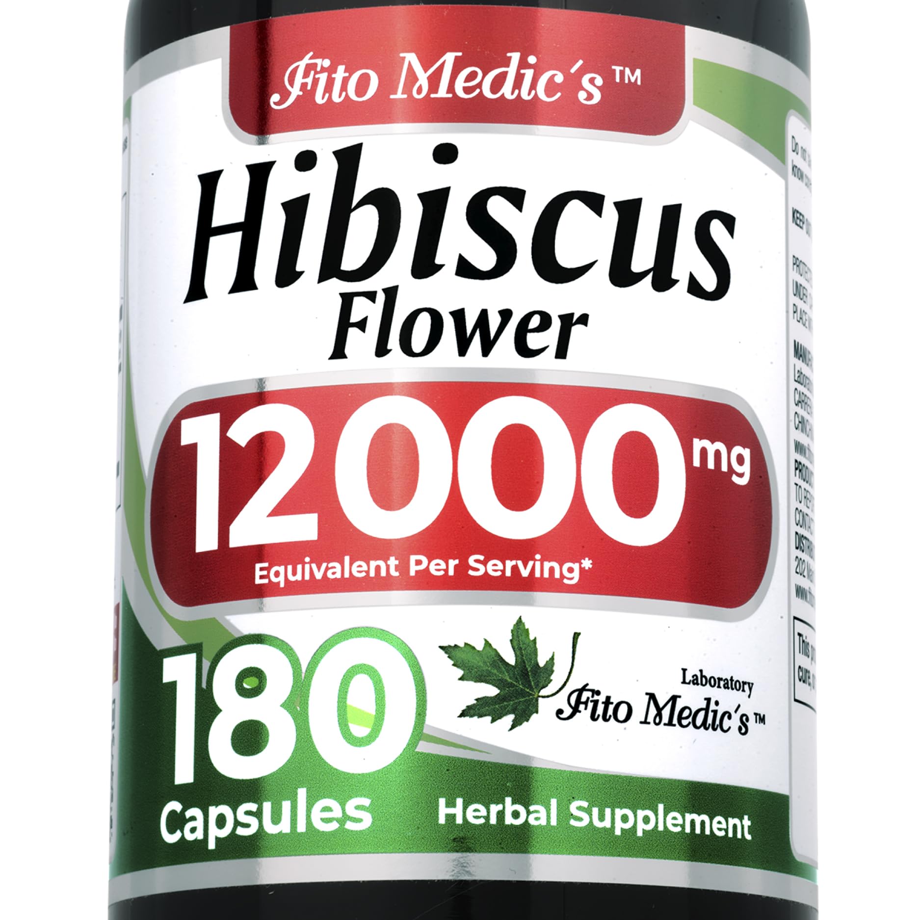 FITO MEDIC'S Hibiscus Flor de Jamaica 180 Capsules