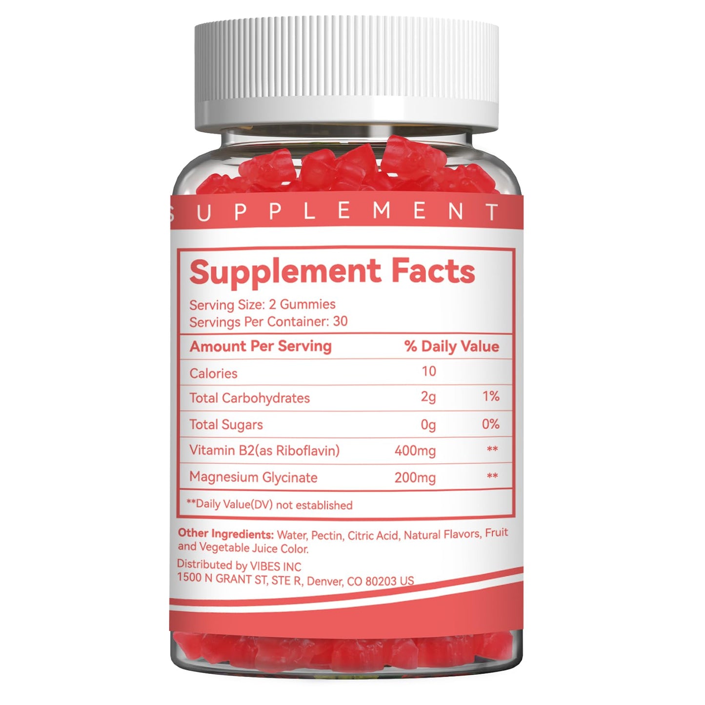EAZGOO Vitamin B2 Riboflavin Gummies 120 Count
