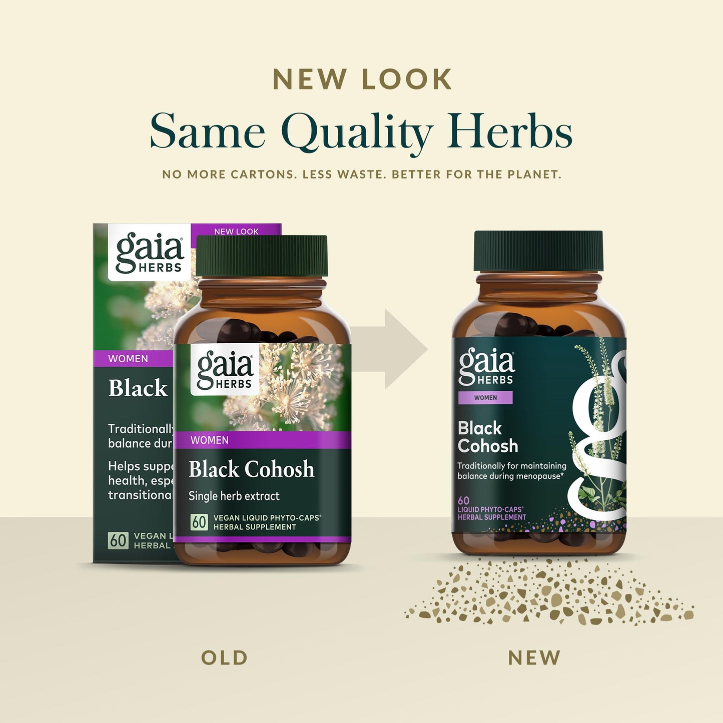 Gaia Herbs Black Cohosh Capsules 60 Count