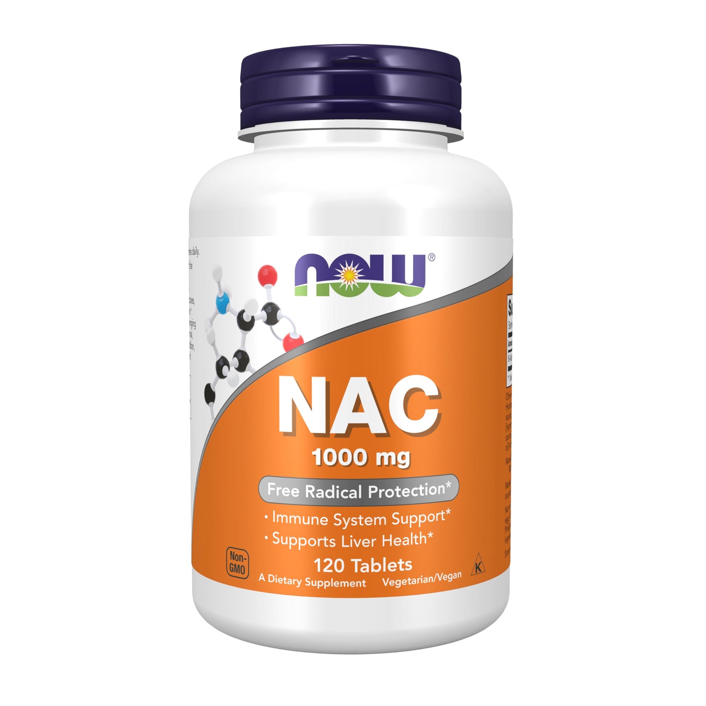 NOW Foods NAC (N-Acetyl-Cysteine) 1,000 mg Tablets, 120 Tablets