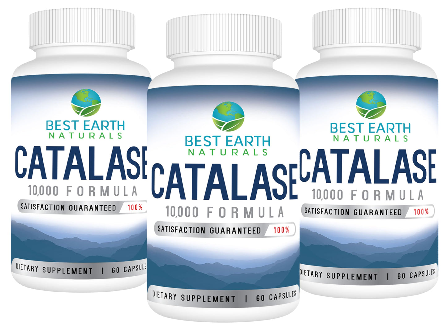 Best Earth Naturals Catalase Supplement 10,000 with Saw Palmetto, Biotin, Fo-Ti, PABA Capsules, 180 Count