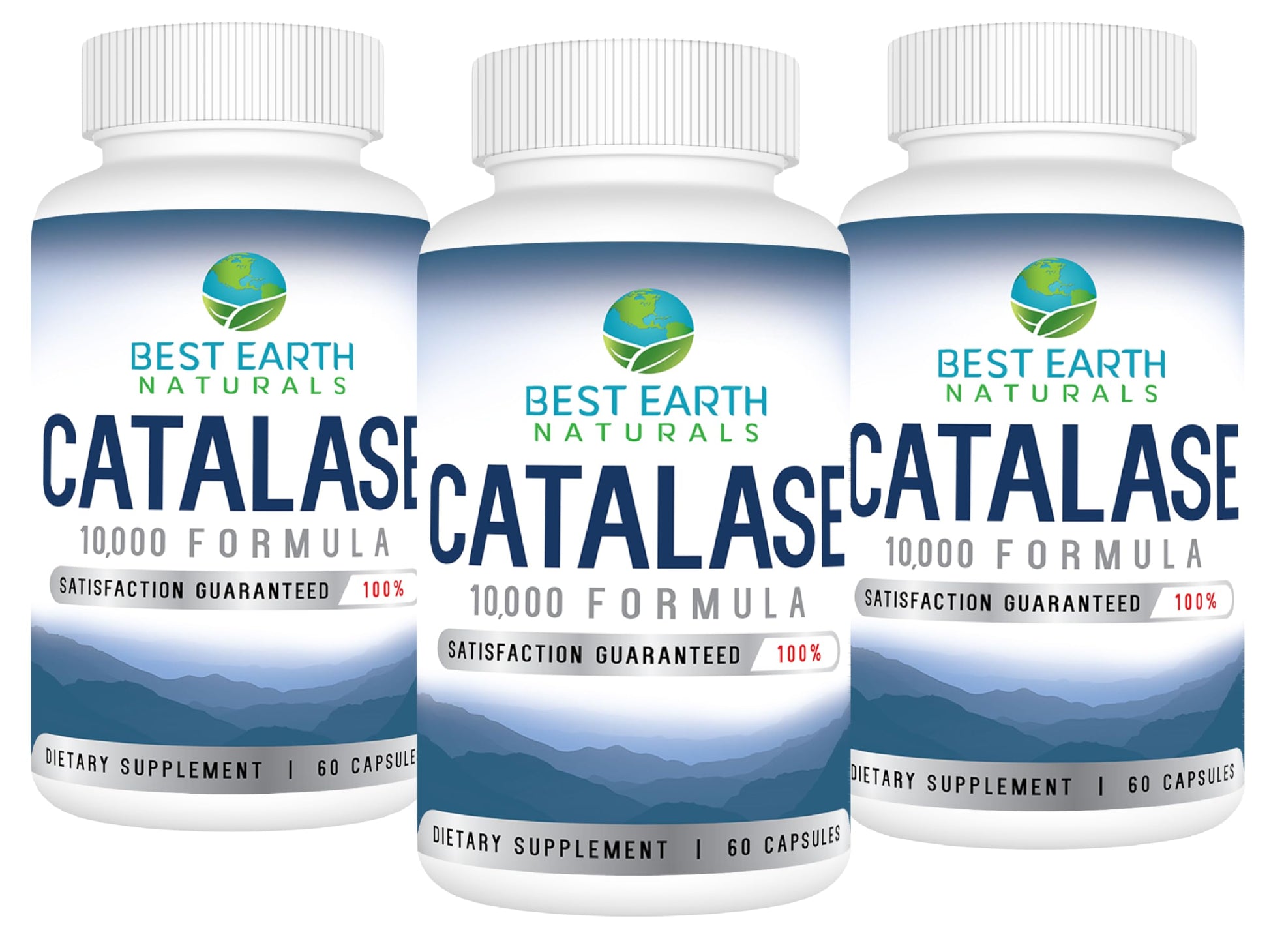 Best Earth Naturals Catalase Supplement 10,000 with Saw Palmetto, Biotin, Fo-Ti, PABA Capsules, 180 Count