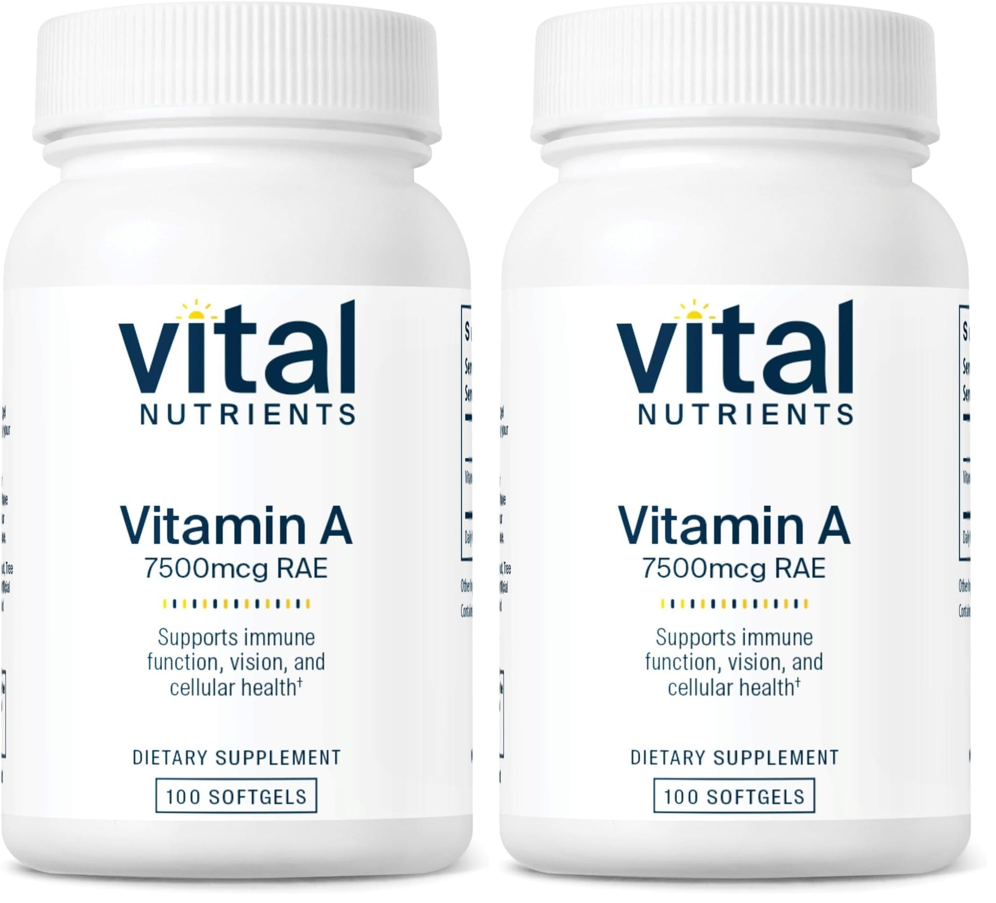 Vital Nutrients Vitamin A 7500mcg RAE Softgels, 200 count