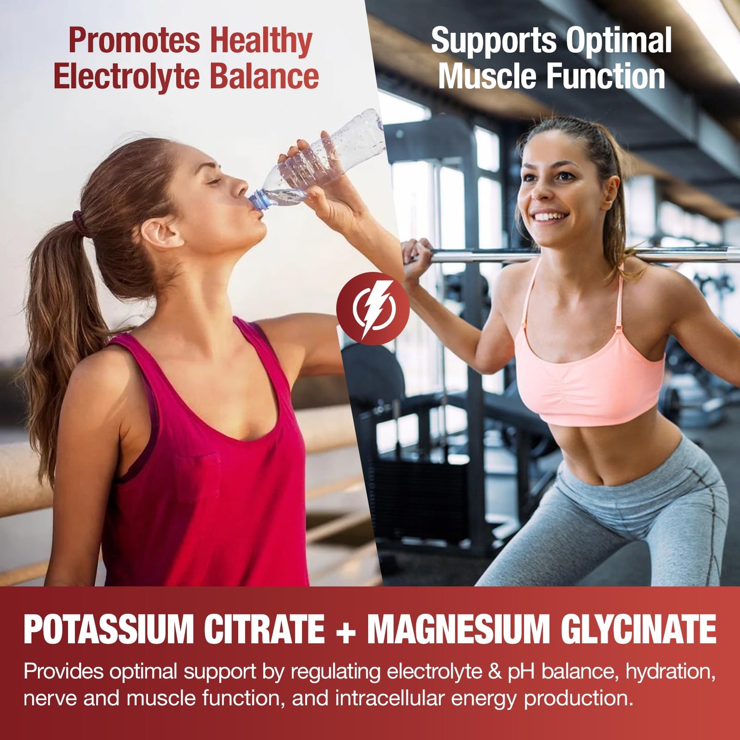 Haohan Potassium Magnesium Gummies with Electrolytes & Vitamins, 2 Gummies