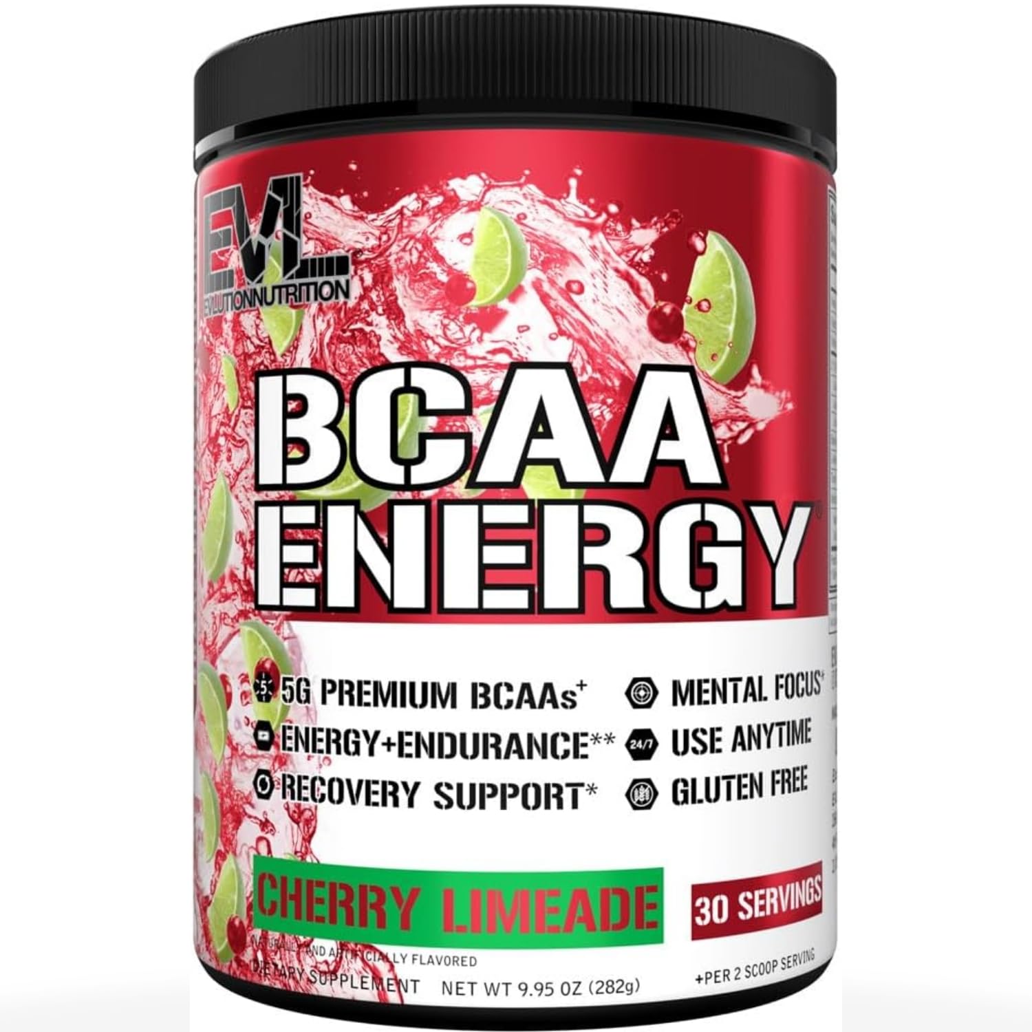 Evlution BCAAs Amino Acids Powder, 30 Servings