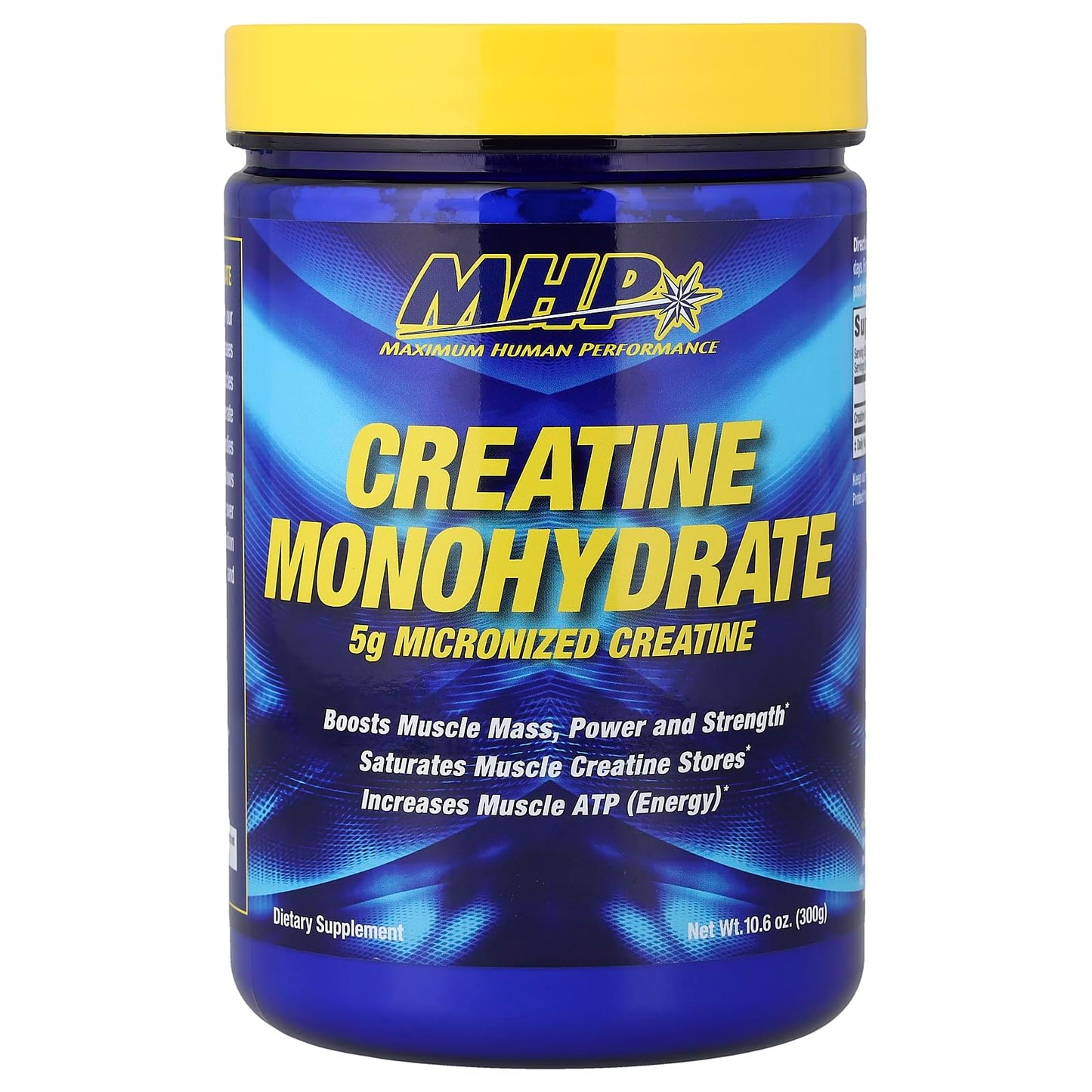 Maximum Human Performance MHP Micronized Creatine Monohydrate Powder 300 g
