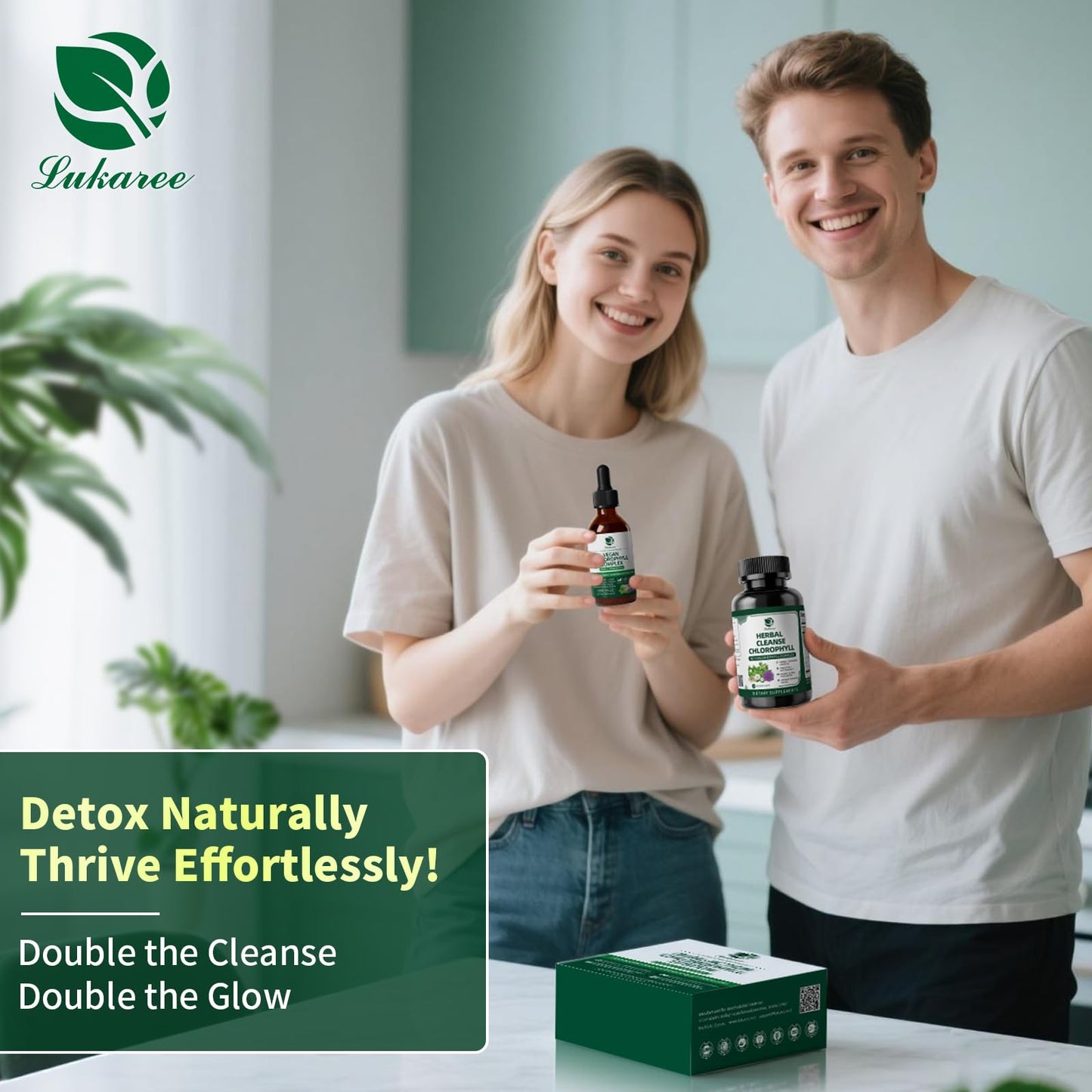 Lukaree Chlorophyll Capsule & Liquid Drops, 120 Count